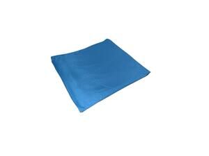 Queen Size Microfiber Flat Sheet Solid Blue Bedding Soft Lightweight Breathable